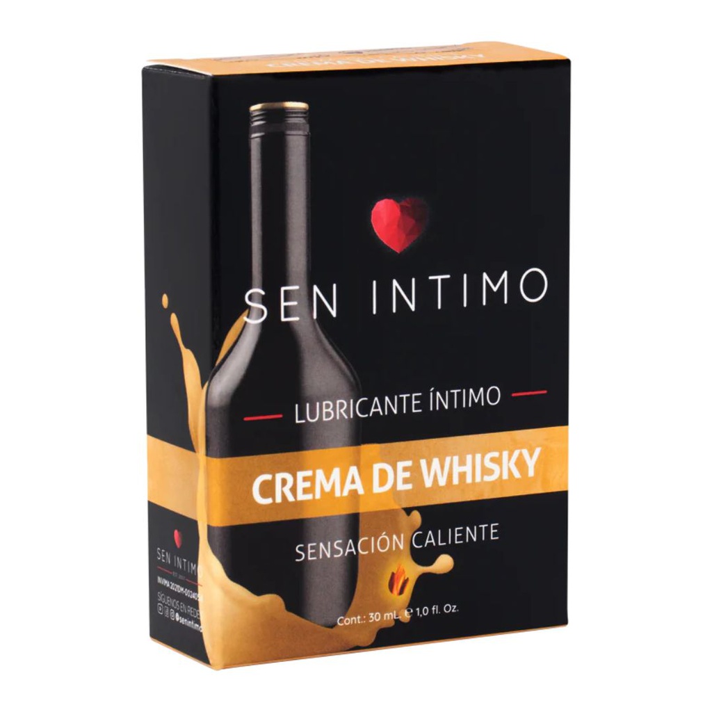 LUBRICANTE SEN INTIMO CALIENTE CREMA DE WHISKY 30ML