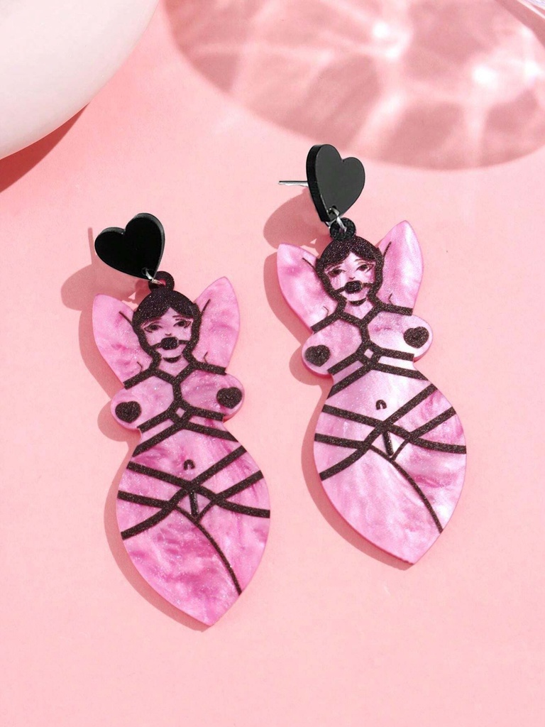 ARETES DE MUJER ATADA