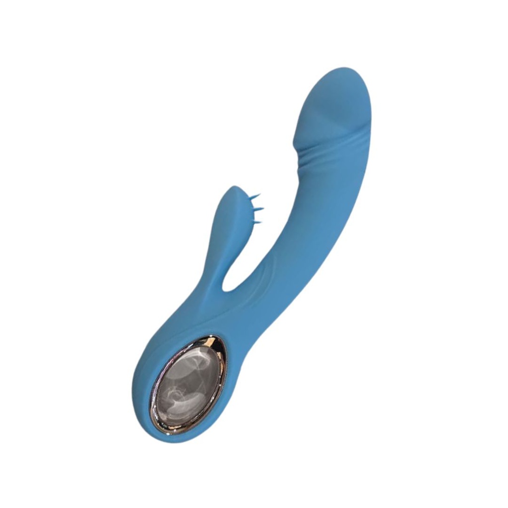 VIBRADOR DILDO CURVED FLOW Y ESTIMULADOR DE CLÍTORIS