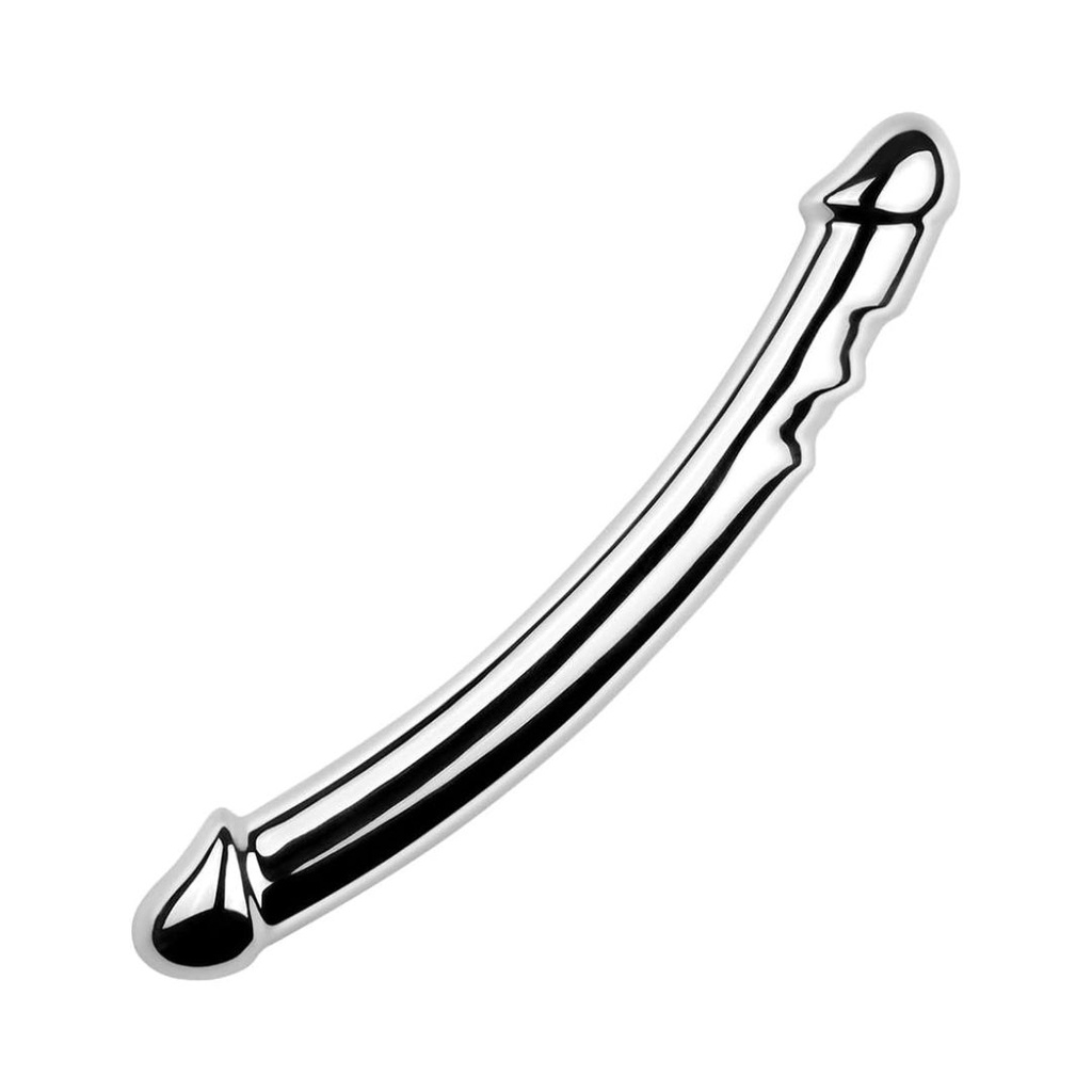 DILDO DOBLE METÁLICO 18CM