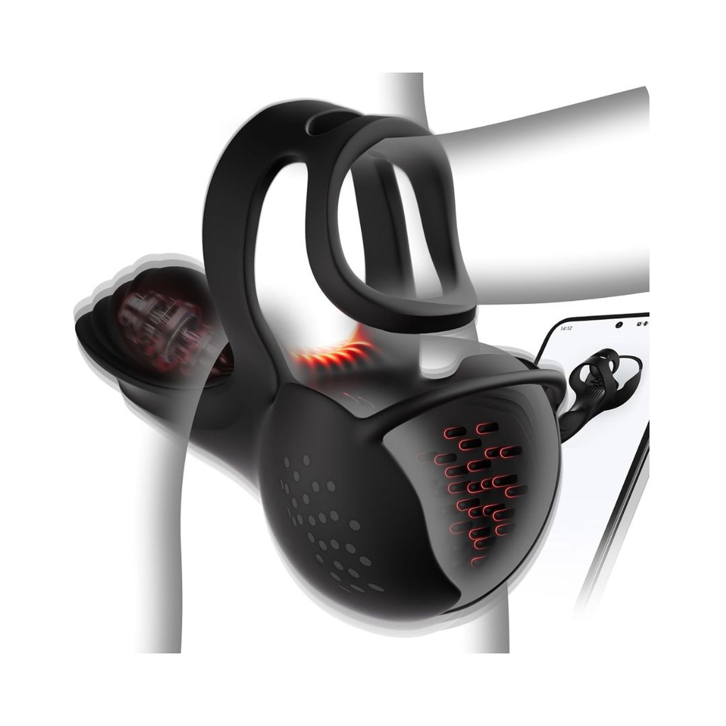 ANILLO VIBRADOR SHELL DE PUNTO G CON BALA Y SACO PARA SEXTING