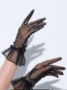 GUANTES CORTOS SPARKLE NEGROS